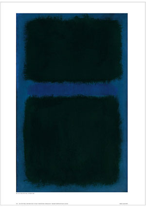 Mark Rothko, Blue, Green, Blue On Blue Ground